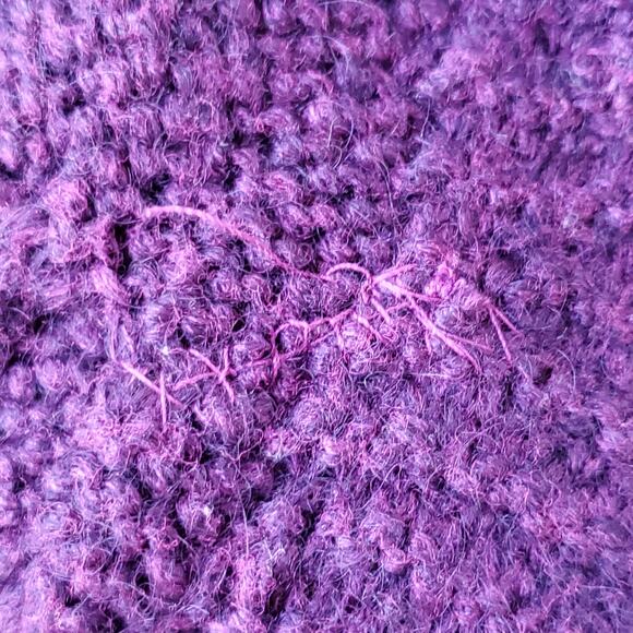 Sleeping on Snow Plum Cable Knit Wool Mohair Cardigan Sweater Small REPAIR - Picture 4 of 7